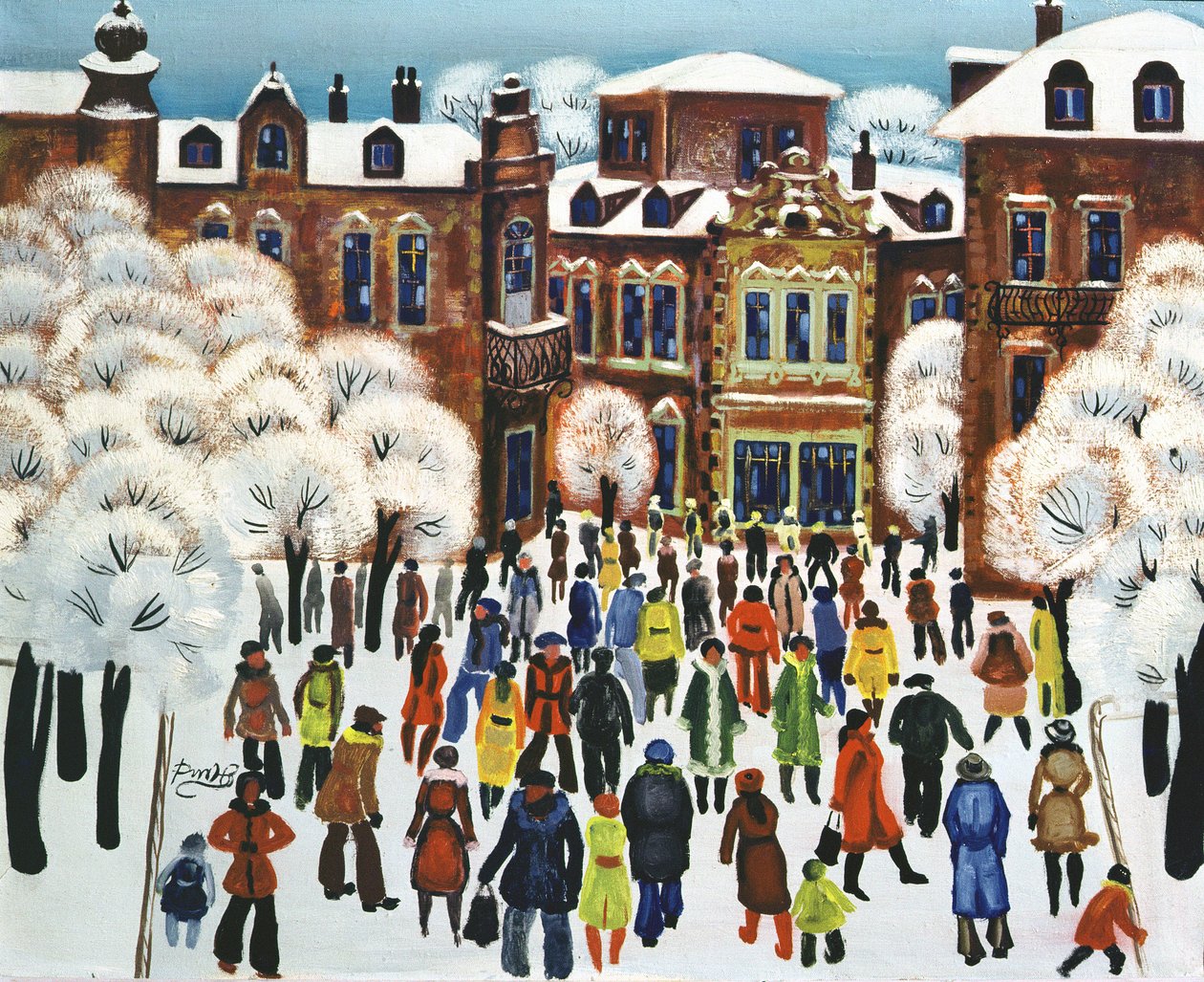 Zimní den ve městě, 1975 od Radi Nedelchev