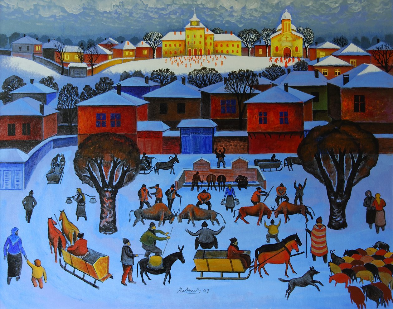 Brzy ráno, 2006 (olej na plátně) od Radi Nedelchev