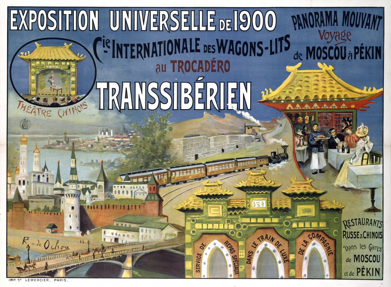 Univerzální výstava 1900. Compagnie Internationale des Wagons-Lits, 1900. od Rafael de Ochoa y Madrazo