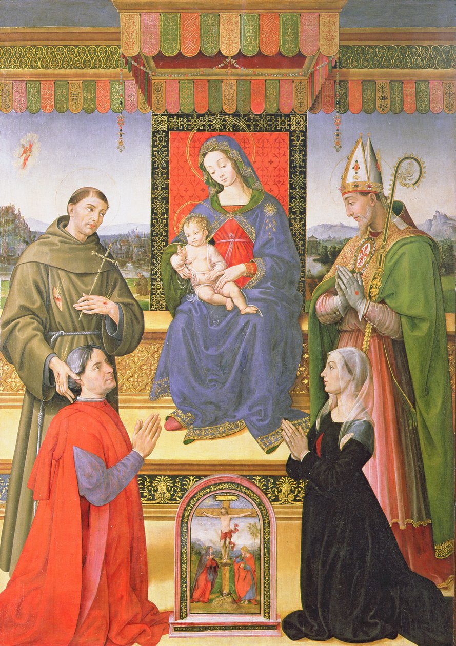 Madona a dítě se svatými od Raffaellino del Garbo