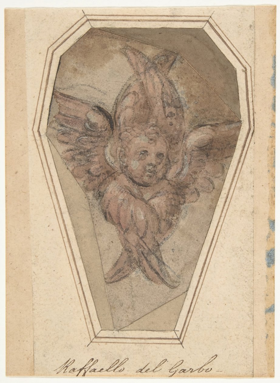 Seraph Cartoon for an Embroidery, 1466-1524. od Raffaellino del Garbo