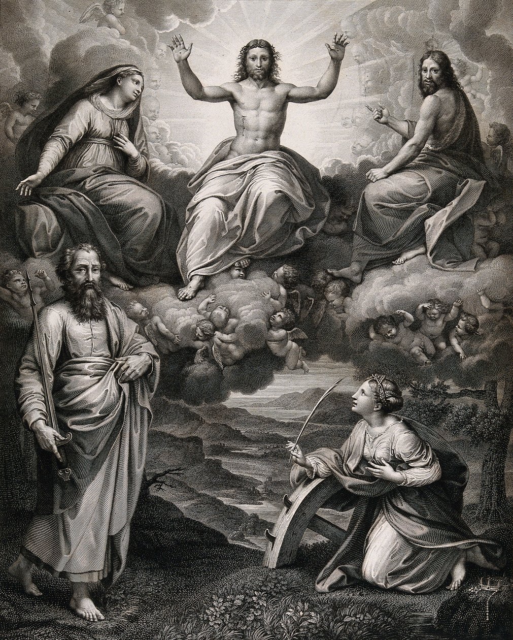 Kristus se svatým apoštolem Pavlem od Raffaello Sanzio Raphael