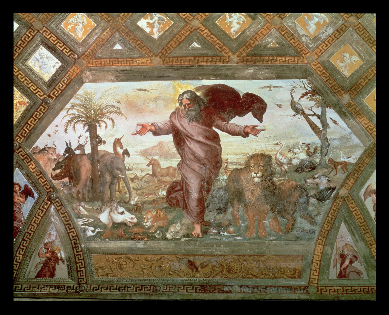 Bůh stvořil Zemi od Raffaello Sanzio Raphael