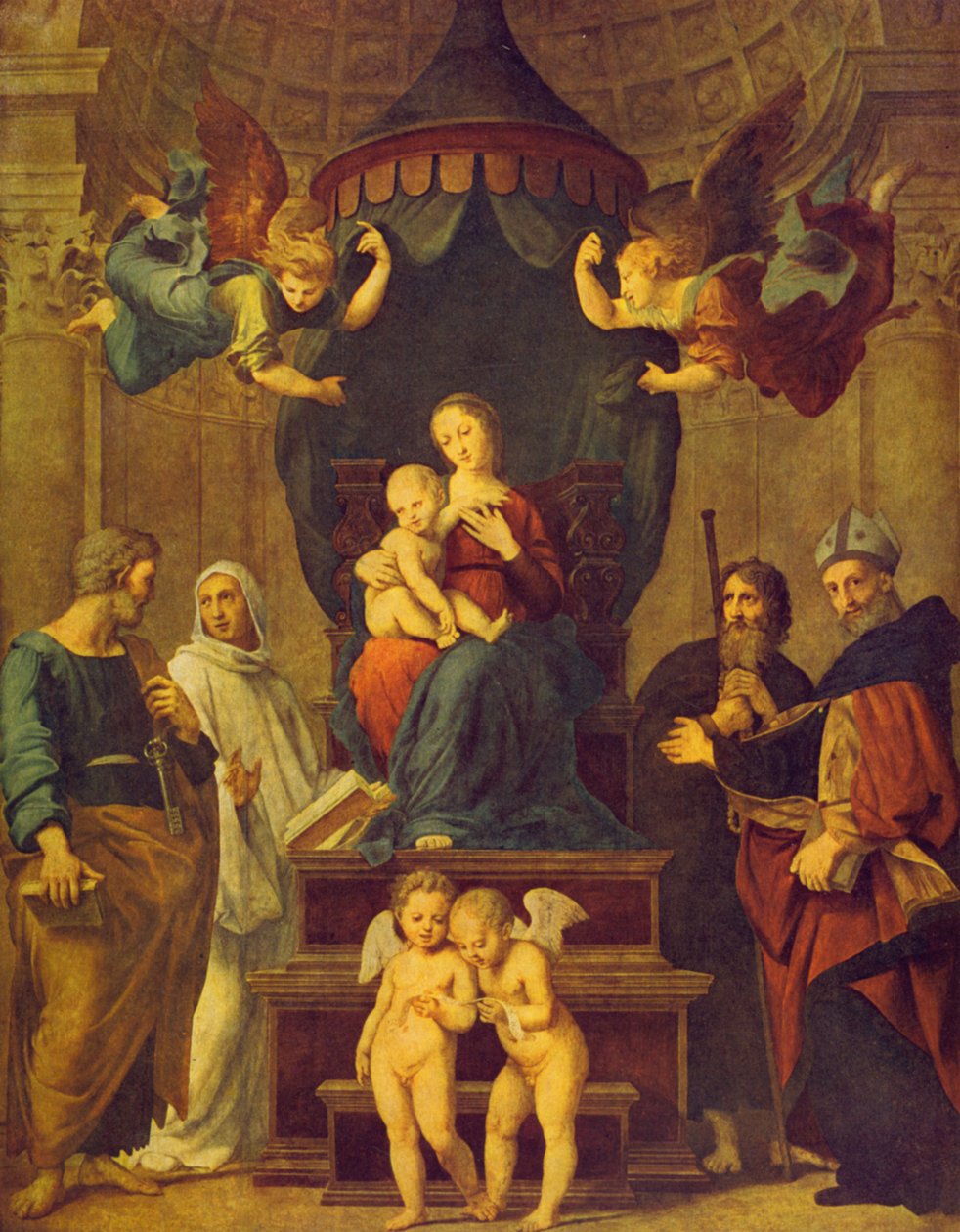 Madona pod baldachýnem od Raffaello Sanzio Raphael