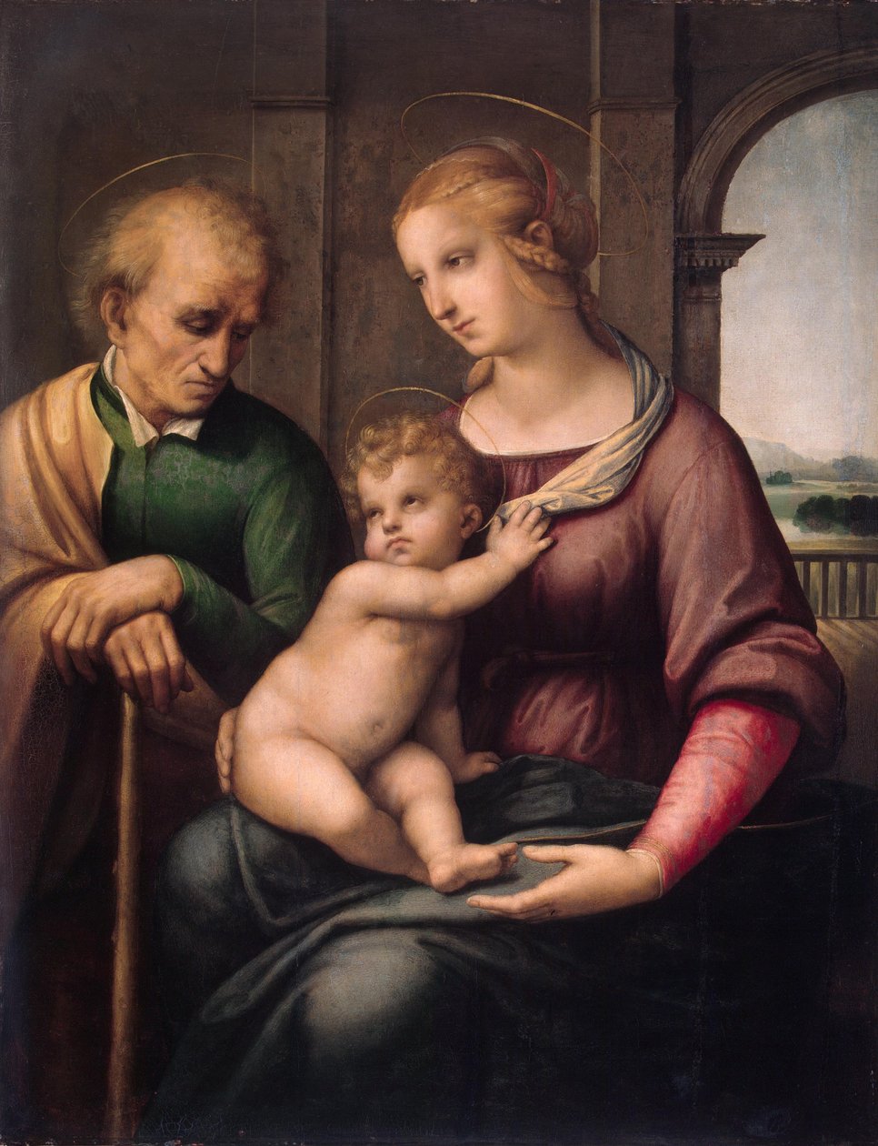 Madona se svatým Josefem bez vousů od Raffaello Sanzio Raphael