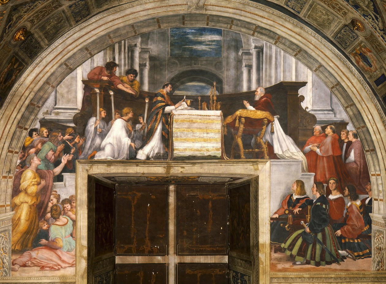 Misa de Bolsena od Raffaello Sanzio Raphael