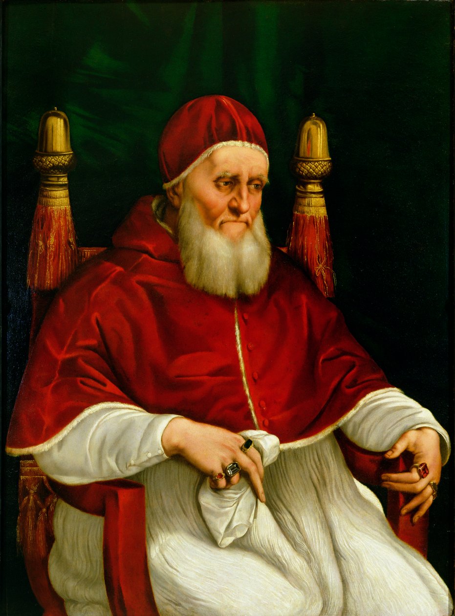 Portrét papeže Julia II. (1443-1513) kolem roku 1512 od Raffaello Sanzio Raphael
