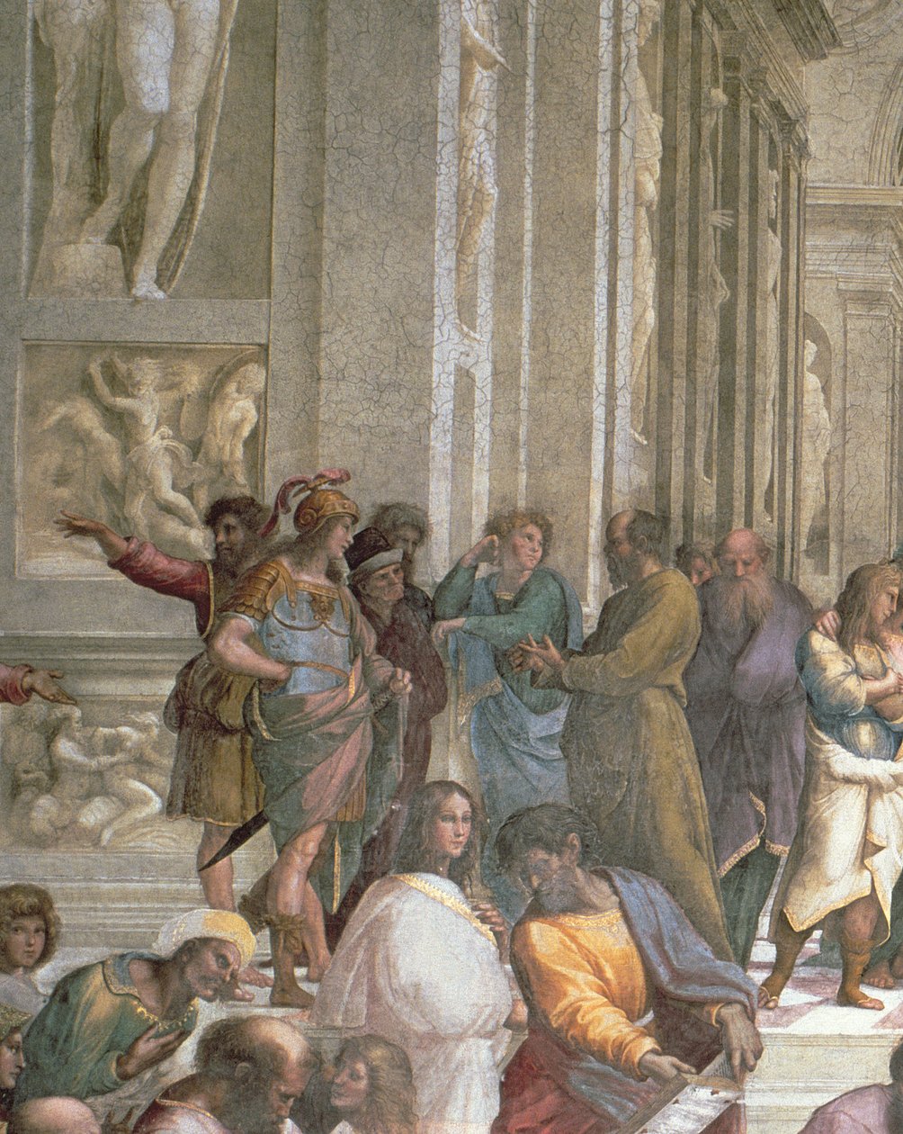 Škola v Athénách, ze Stanza della Segnatura, 1510-11 (detail 472) od Raffaello Sanzio Raphael