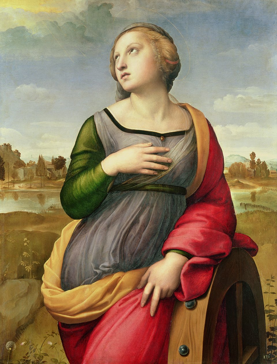 Svatá Kateřina Alexandrijská, 1507-8 od Raffaello Sanzio Raphael