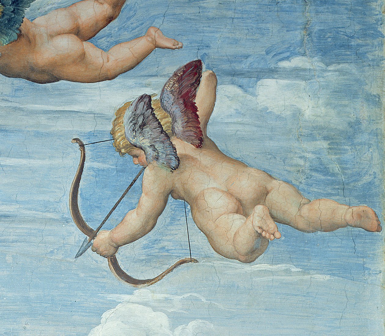 Triumf Galatea, 1512–1514 (detail 56473) od Raffaello Sanzio Raphael