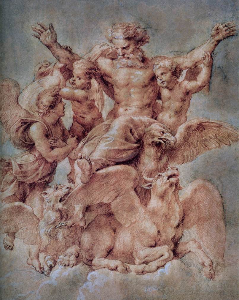 Ezechielovo vidění od Raffaello Sanzio Raphael