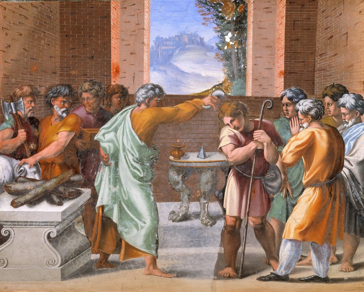 Výzdoba lodžie, papežské paláce Fresco, Vatikán od Raffaello Sanzio Raphael