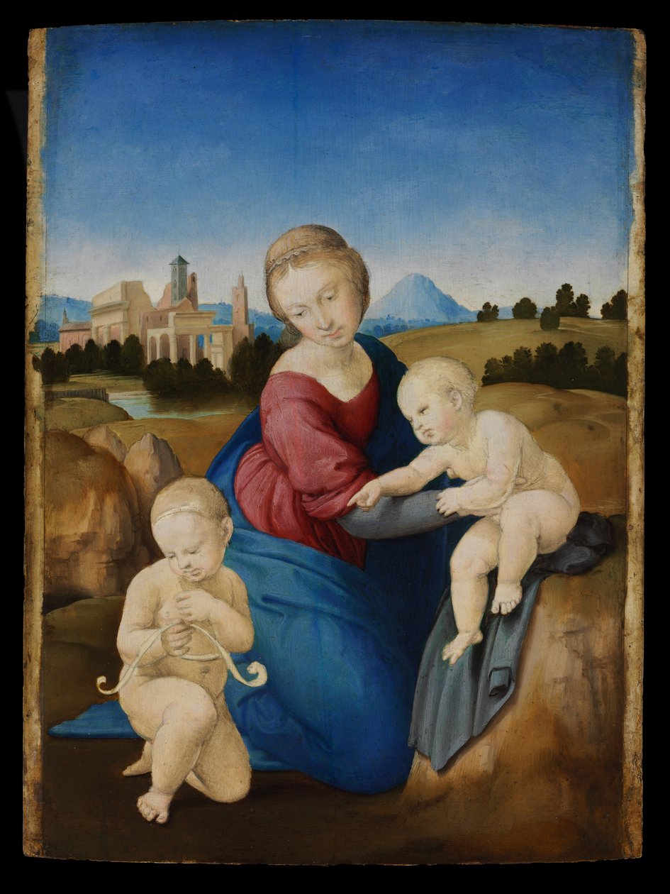 Madona s dítětem s kojencem svatým Janem od Raffaello Sanzio Raphael