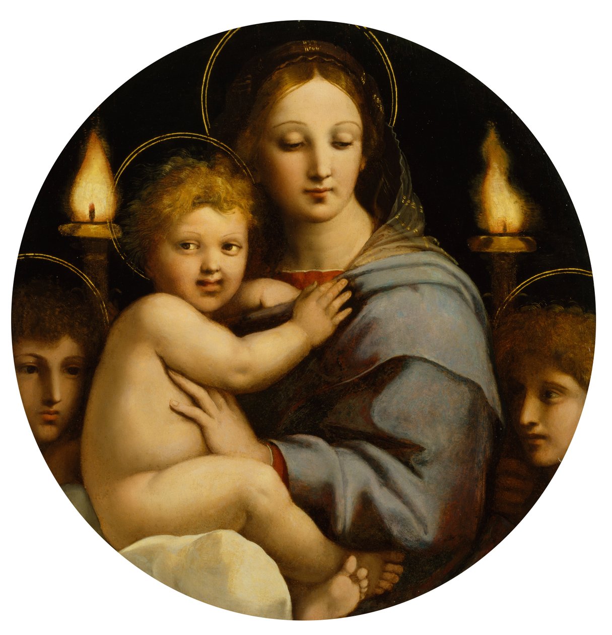Madona ze Svícen od Raffaello Sanzio Raphael