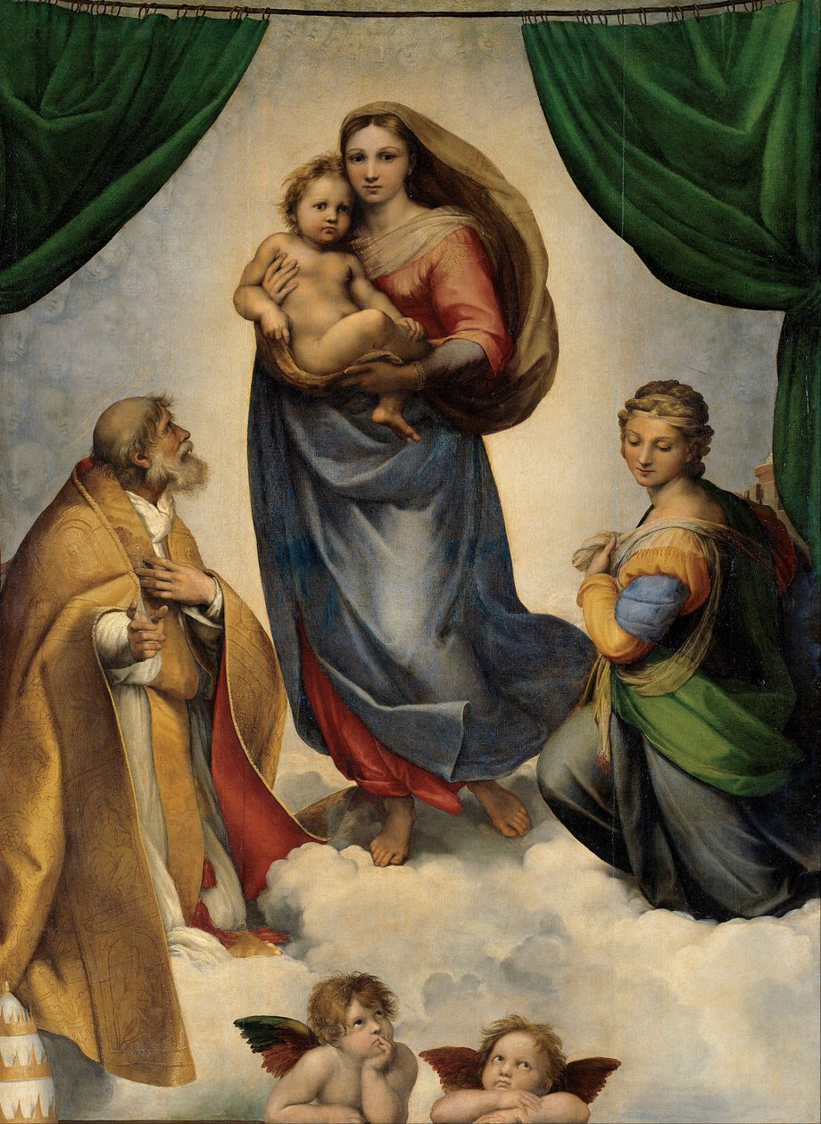 Sixtinská madona od Raffaello Sanzio Raphael