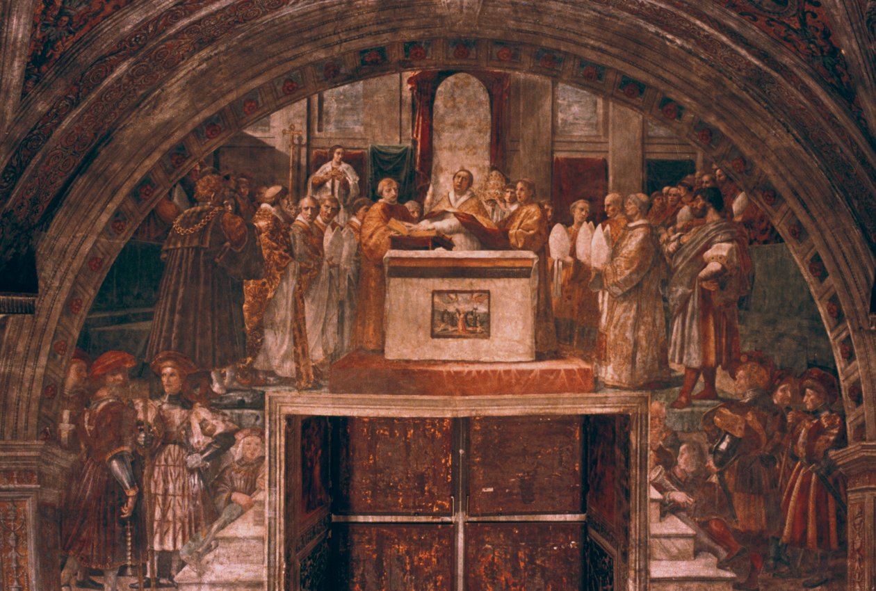 Ospravedlnění Lva III., 1514 od Raffaello Sanzio Raphael