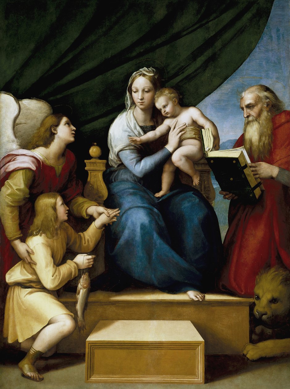 Madonna s rybou od Raffaello Sanzio Raphael