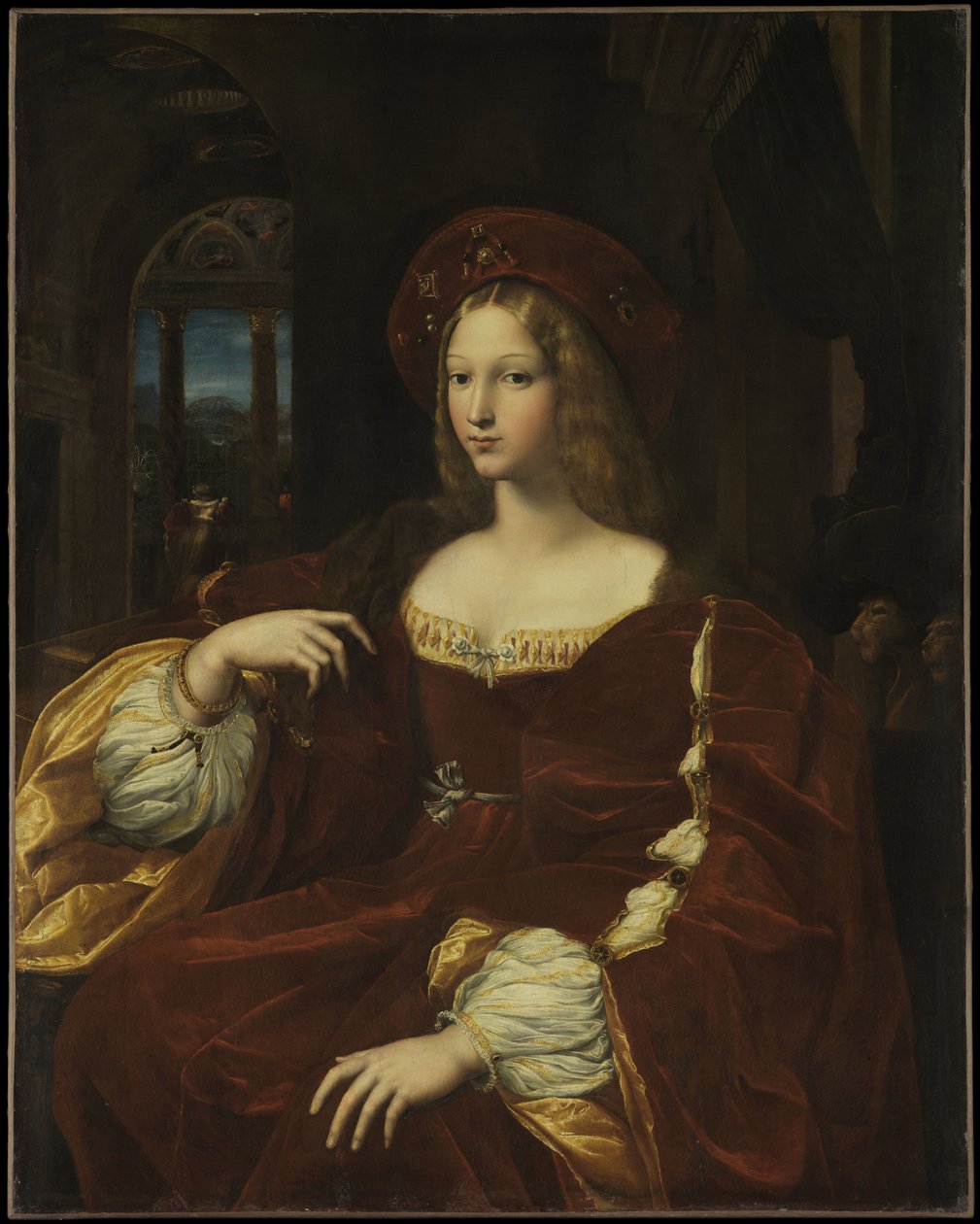 Portrét Dona Isabel de Requesens, místokrále v Neapoli 1500-1577, cca 1518 od Raffaello Sanzio Raphael