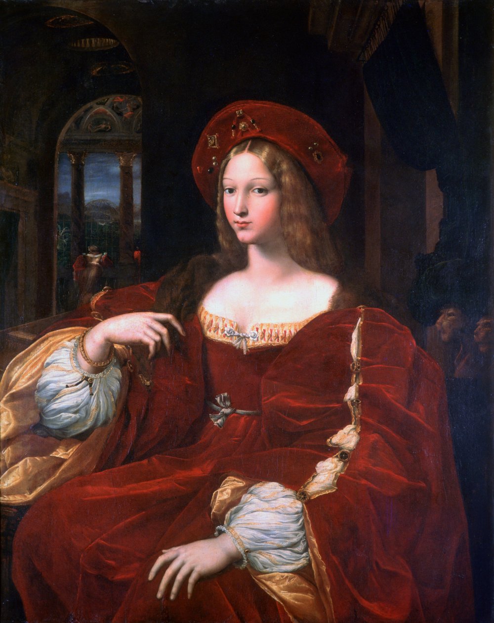 Portrét Jeanne dAragon, 1518 od Raffaello Sanzio Raphael