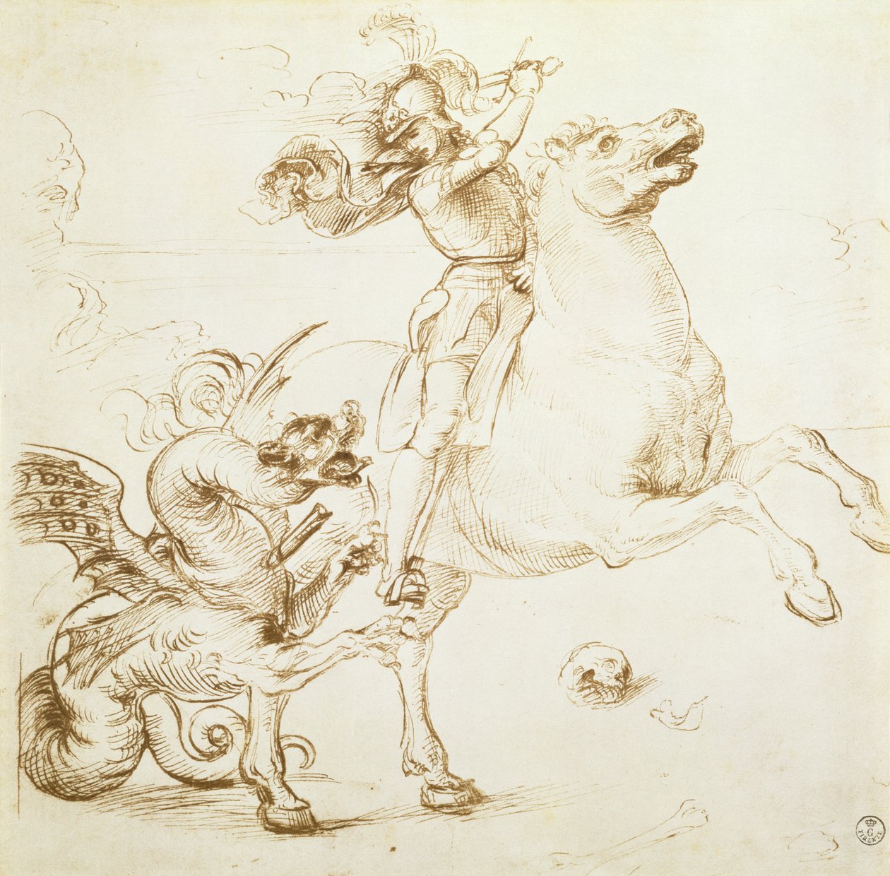 Svatý Jiří a drak od Raffaello Sanzio Raphael