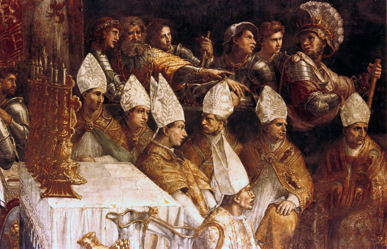 Detail koruny Karla Velikého, c1514 od Raffaello Sanzio Raphael