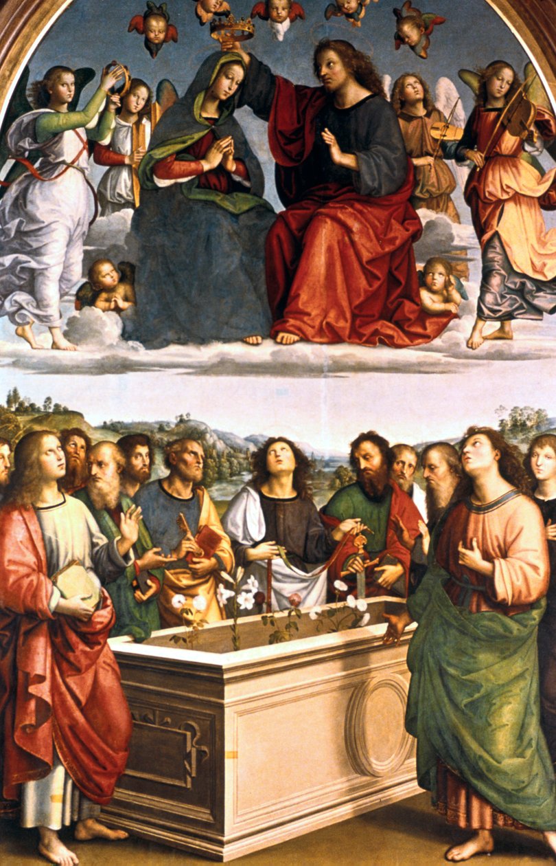 Oltář Korunování Panny Oddi, 1502-1503 od Raffaello Sanzio Raphael