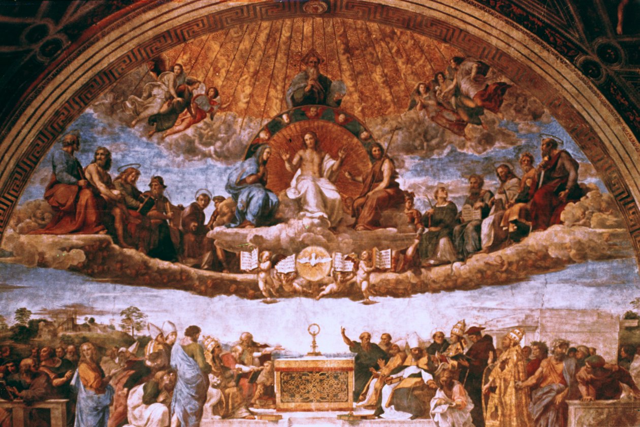 Disputace o svaté svátosti, 1508-1509 od Raffaello Sanzio Raphael