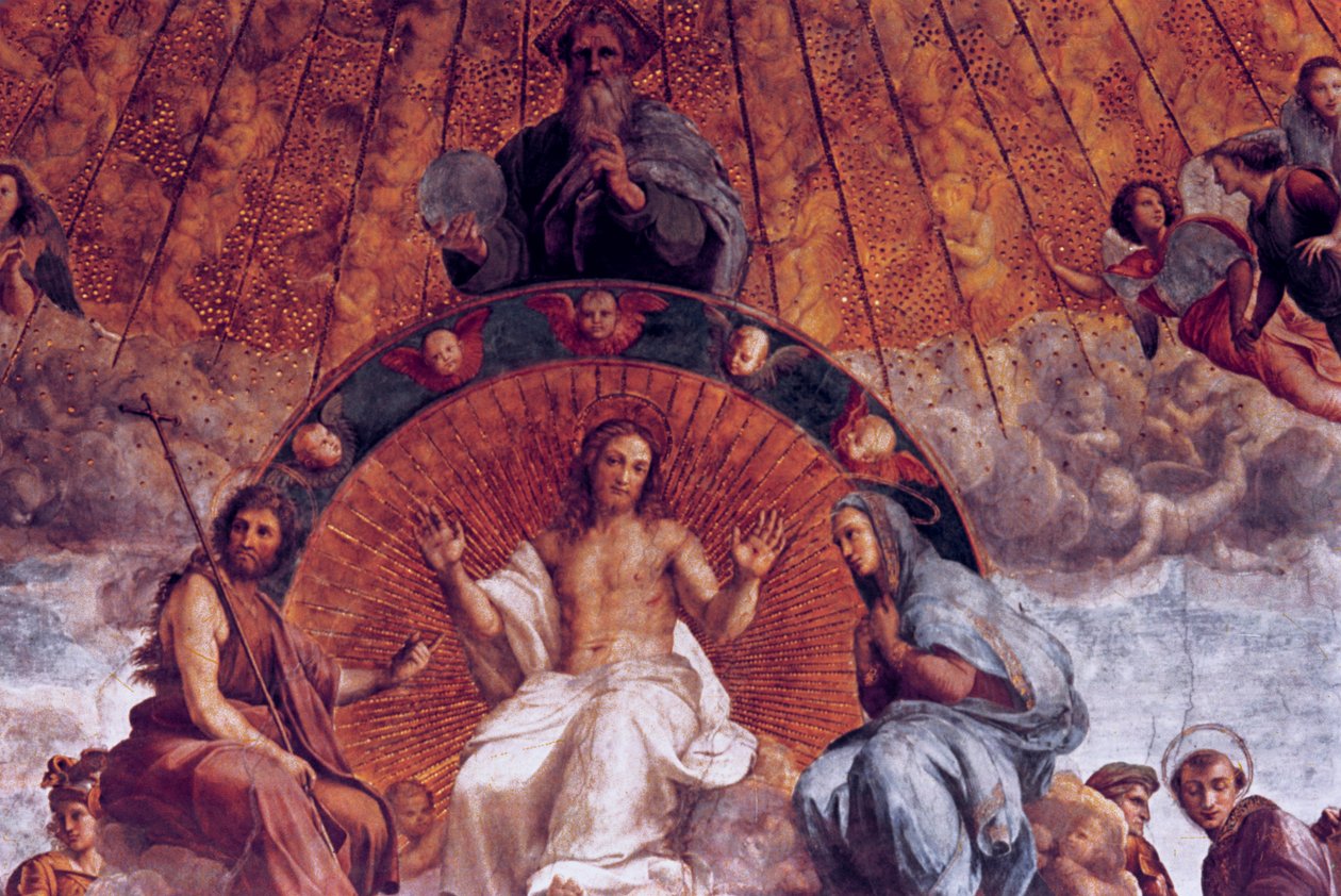 Disputace o svaté svátosti, detail, 1508-1509 od Raffaello Sanzio Raphael