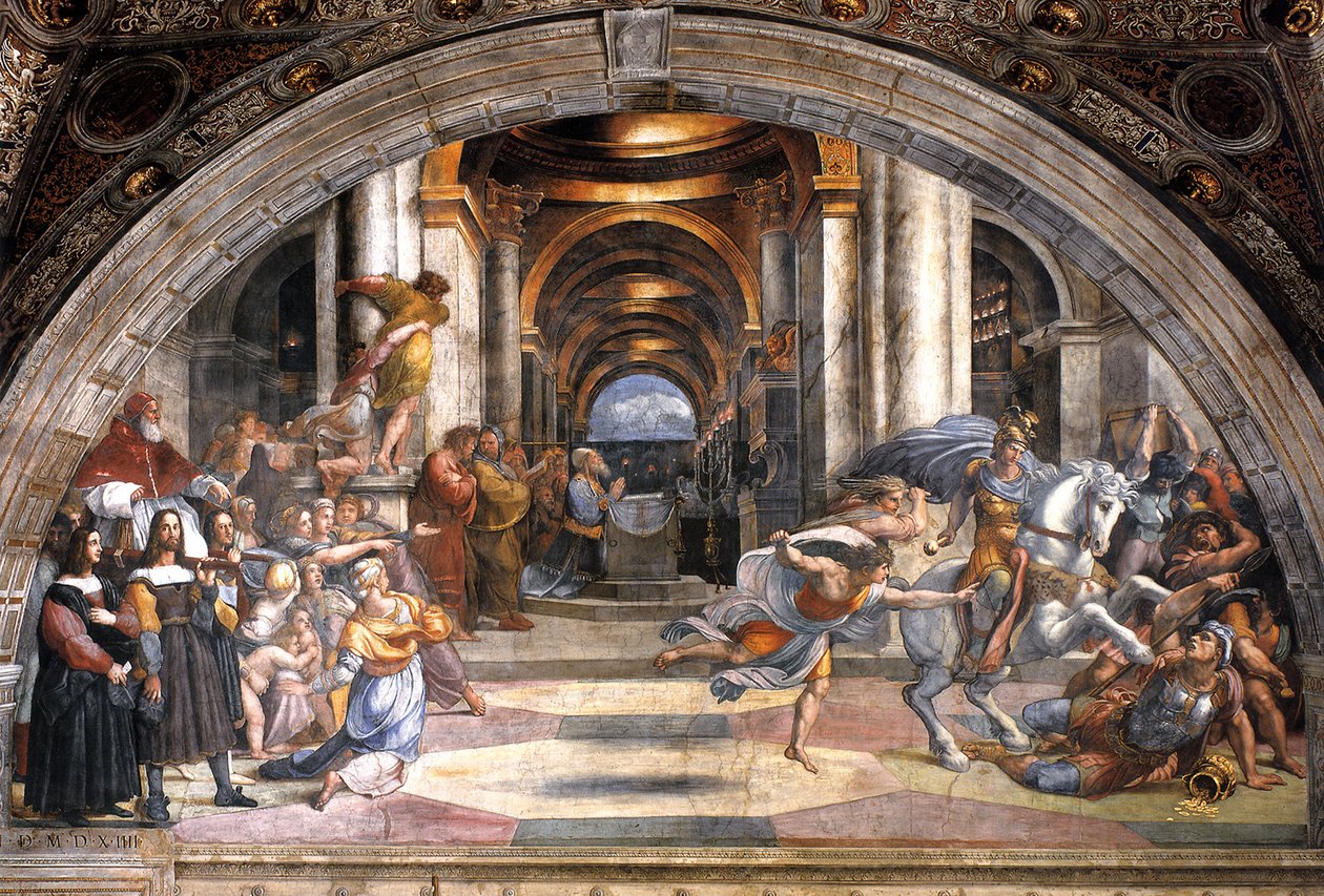 Vyhnání Heliodora, 1511-1512 od Raffaello Sanzio Raphael