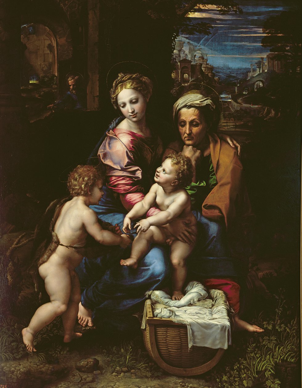 Svatá rodina (La Perla) kolem roku 1518 od Raffaello Sanzio Raphael
