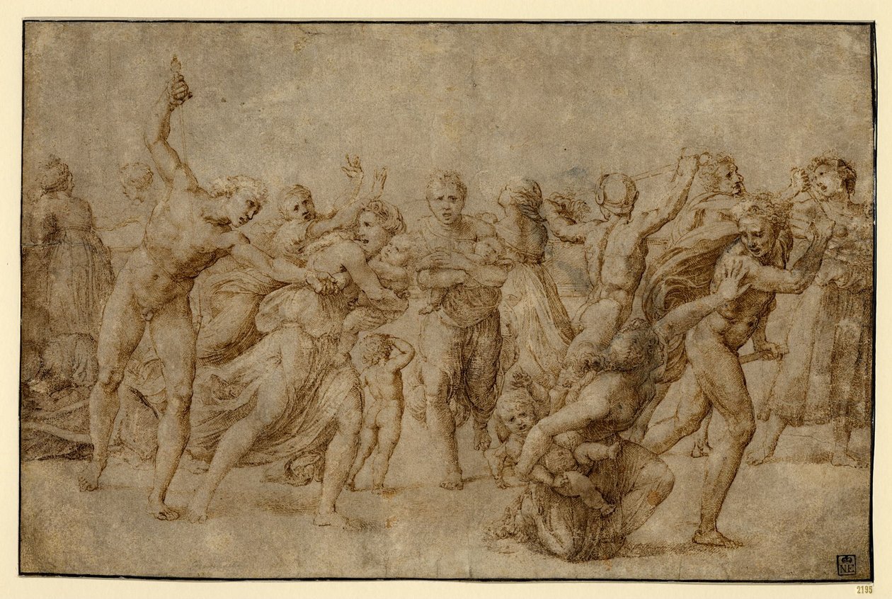Masakr neviňátek, c. 1512 od Raffaello Sanzio Raphael