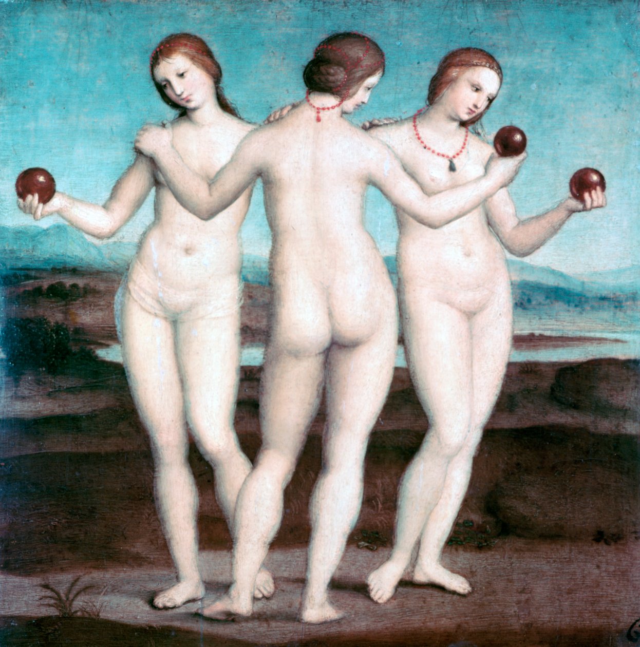 Tři Grácie, 1504-1505 od Raffaello Sanzio Raphael