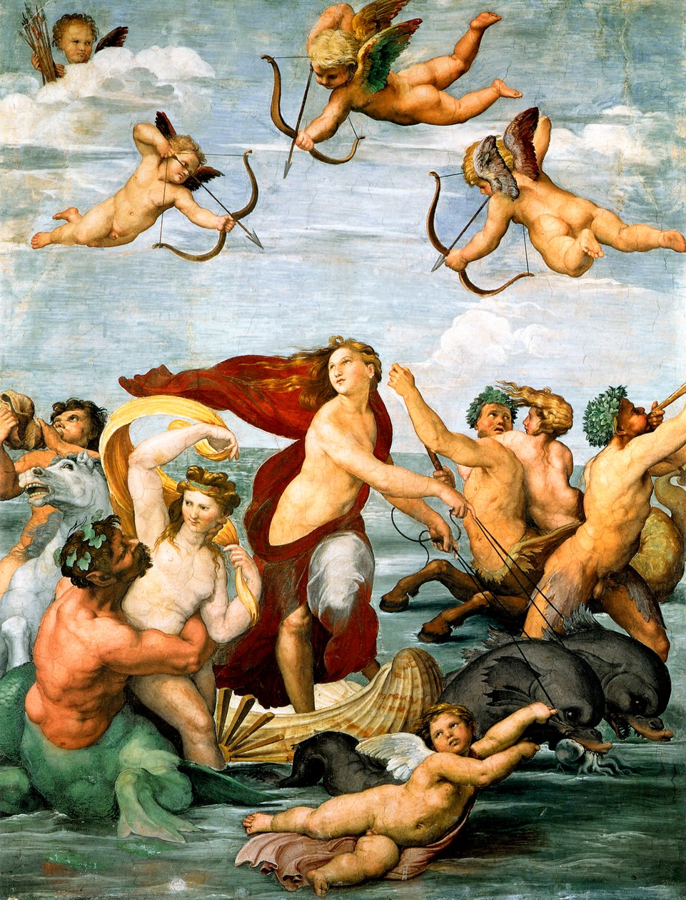 Triumph Galatea, c. 1512 od Raffaello Sanzio Raphael
