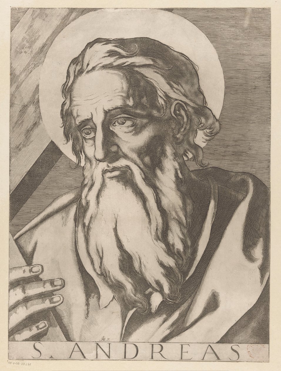 Svatý Ondřej St. Andrew (titul na předmětu) Christ, Mary en de twaalf apostelen (název série) The Sacred Apostolic College (název série) od Raffaello Schiaminossi