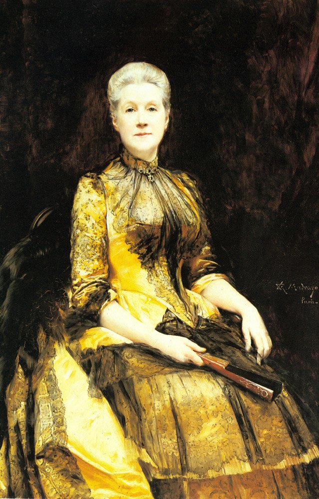 Portrét paní Jamesové Leigh Colemanové od Raimundo de Madrazo y Garreta