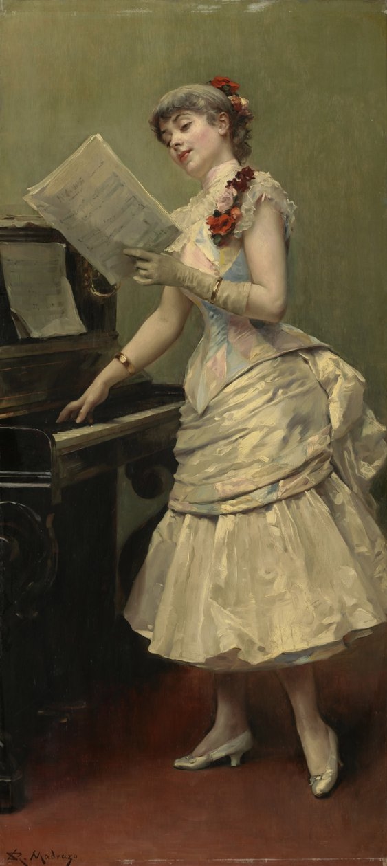 Zpěvák, kolem roku 1880 od Raimundo de Madrazo y Garreta