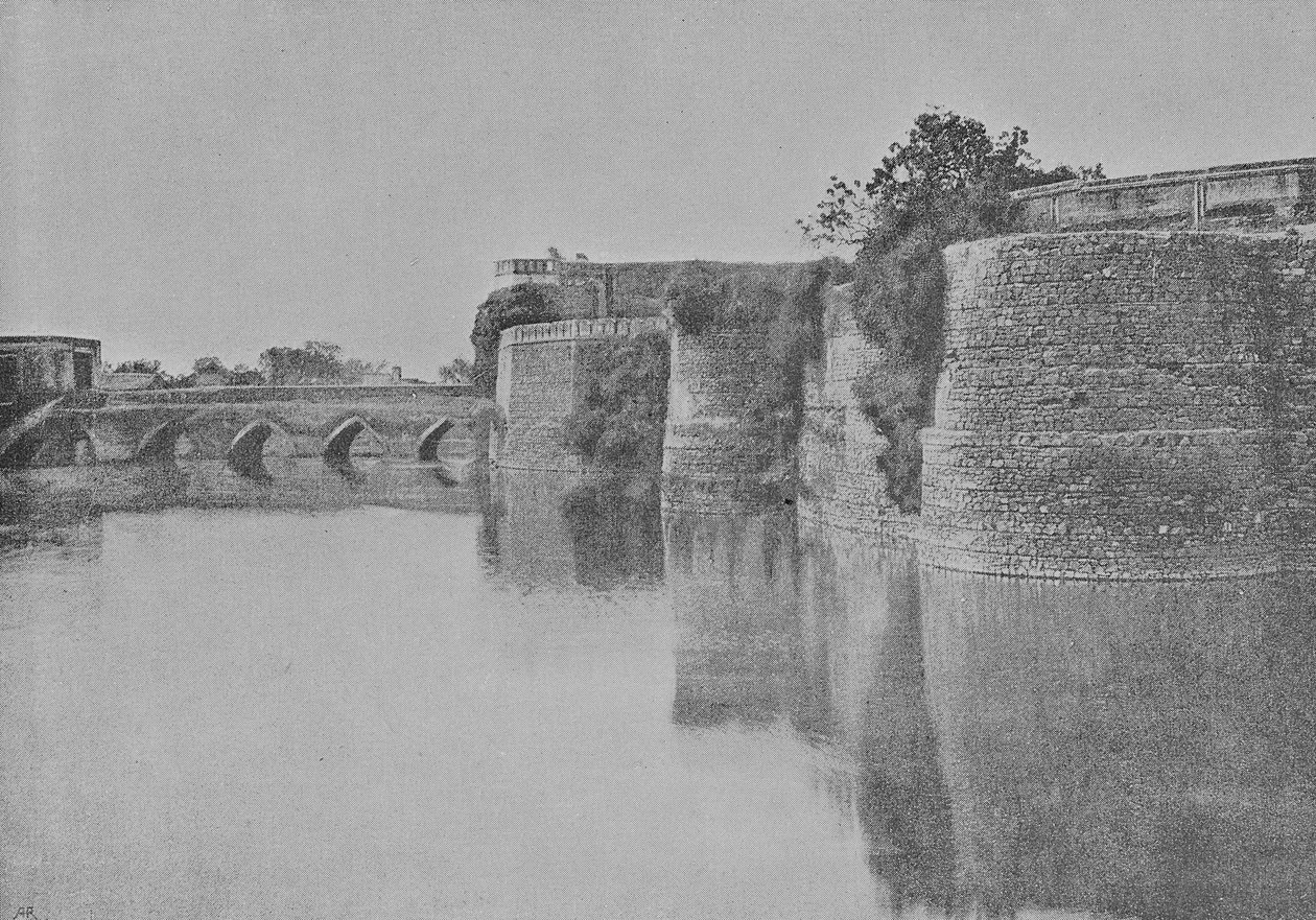 Pevnost obklopená kanálem, Bharatpur od Raja Deen Dayal