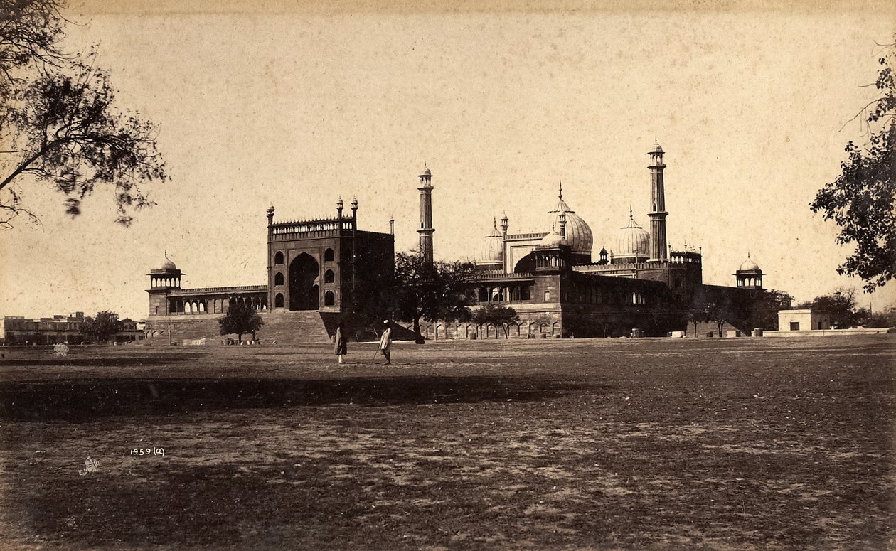 Mešita Jama Masjid, Dillí, 1886 od Raja Deen Dayal