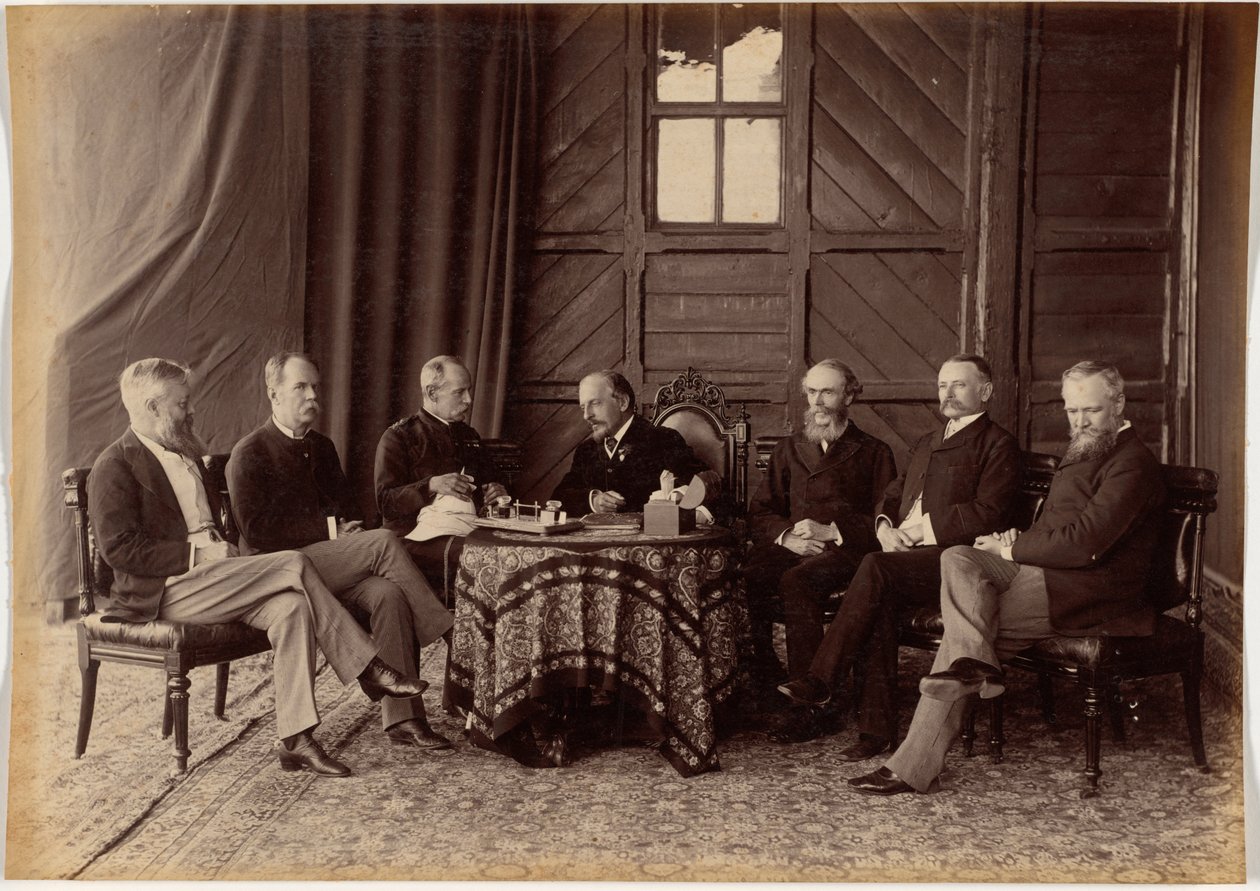 Lord Dufferin a Nejvyšší rada indické vlády od Raja Deen Dayal