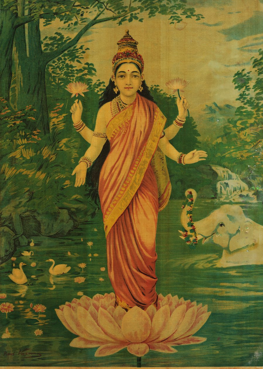 Lakšmí, Raja Ravi Varma a Ravi Varma Press, 30. léta 20. století od Raja Ravi Varma
