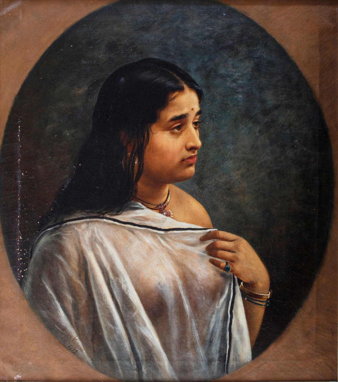 Malayali Lady, autor: Raja Ravi Varma od Raja Ravi Varma