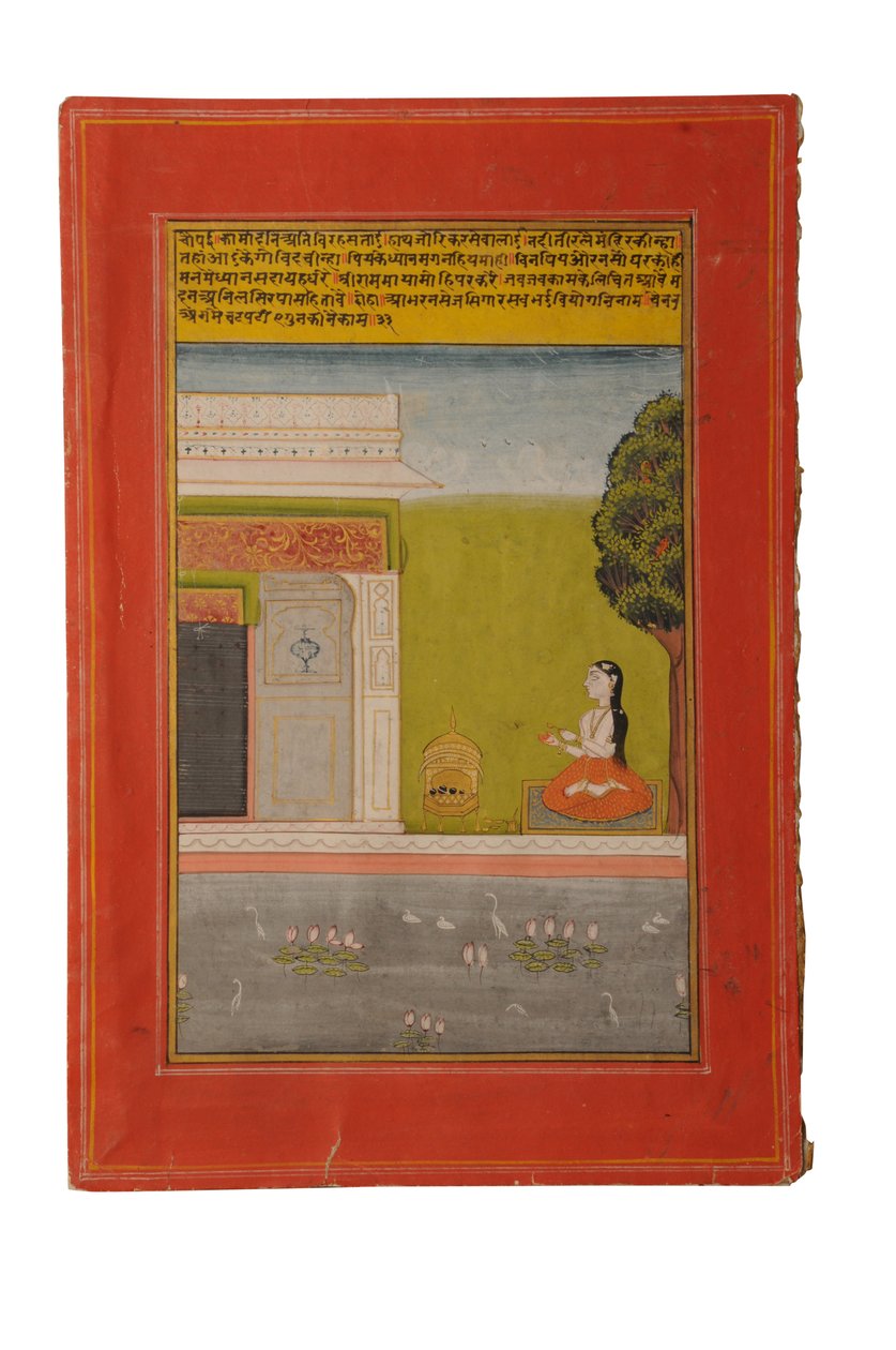 Ragamala miniaturní malba, Rádžasthán pravděpodobně Bundi, počátek 19. století od Rajasthani School