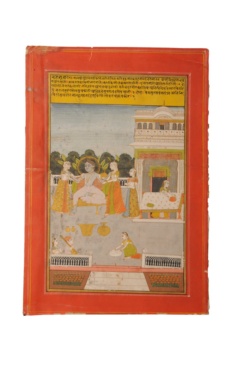 Ragamala miniaturní malba, Rádžasthán pravděpodobně Bundi, počátek 19. století od Rajasthani School