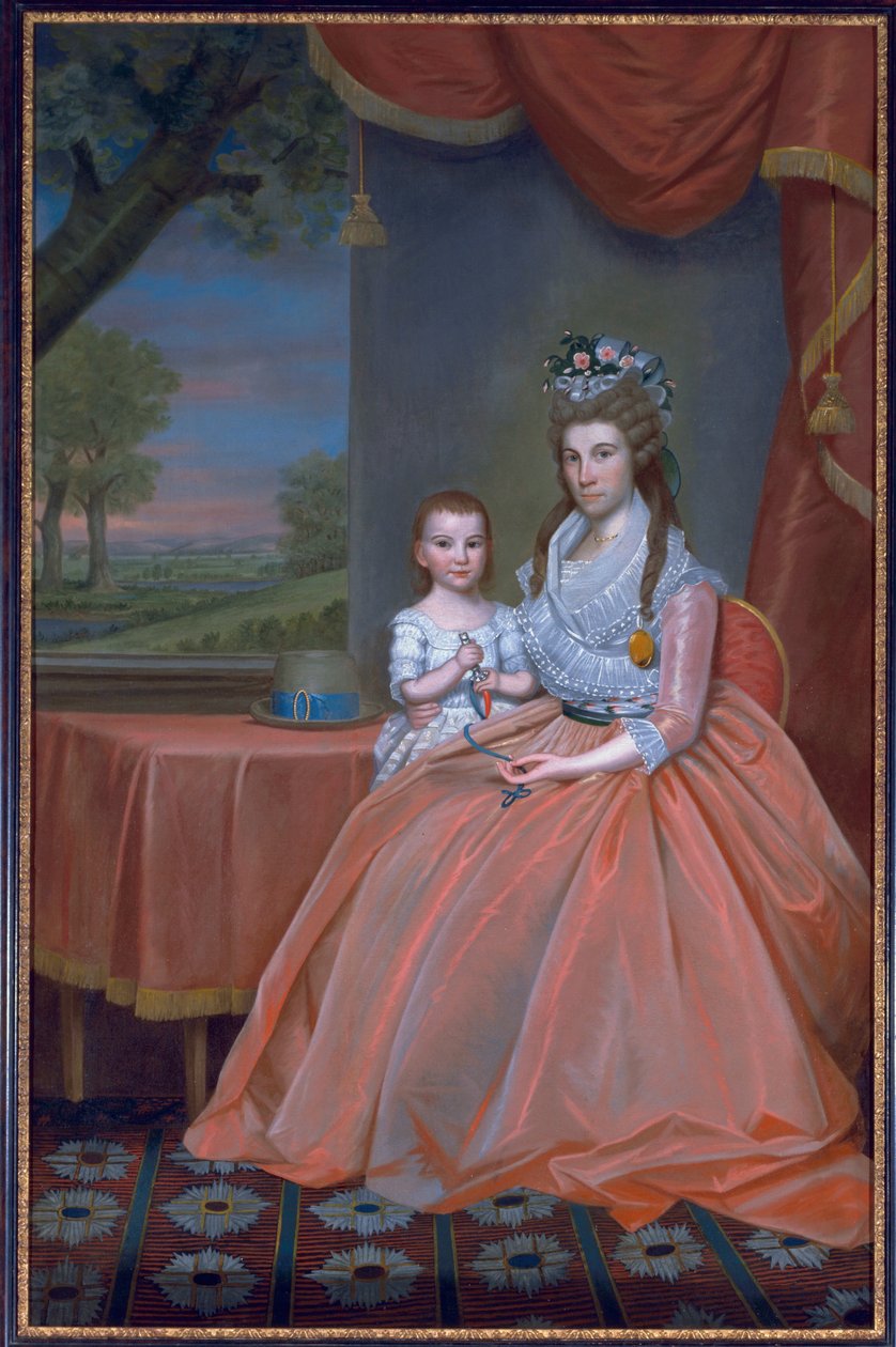 Paní Elijah Boardman a její syn, William Whiting Boardman, kolem roku 1796 od Ralph Earl