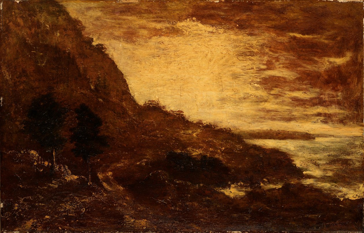 Západ slunce, Navarro Ridge, pobřeží Kalifornie od Ralph Albert Blakelock