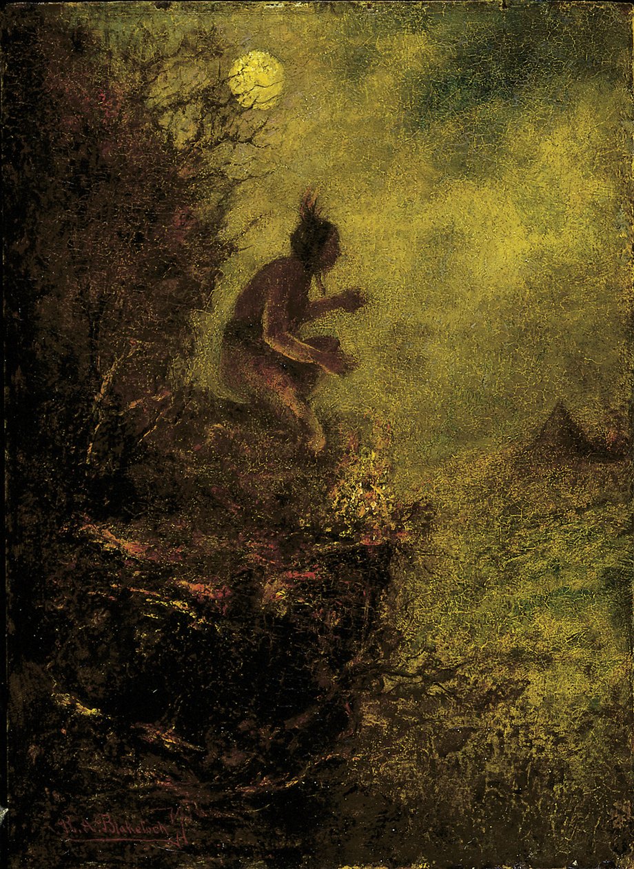 Signální oheň, 1885-1890. od Ralph Albert Blakelock