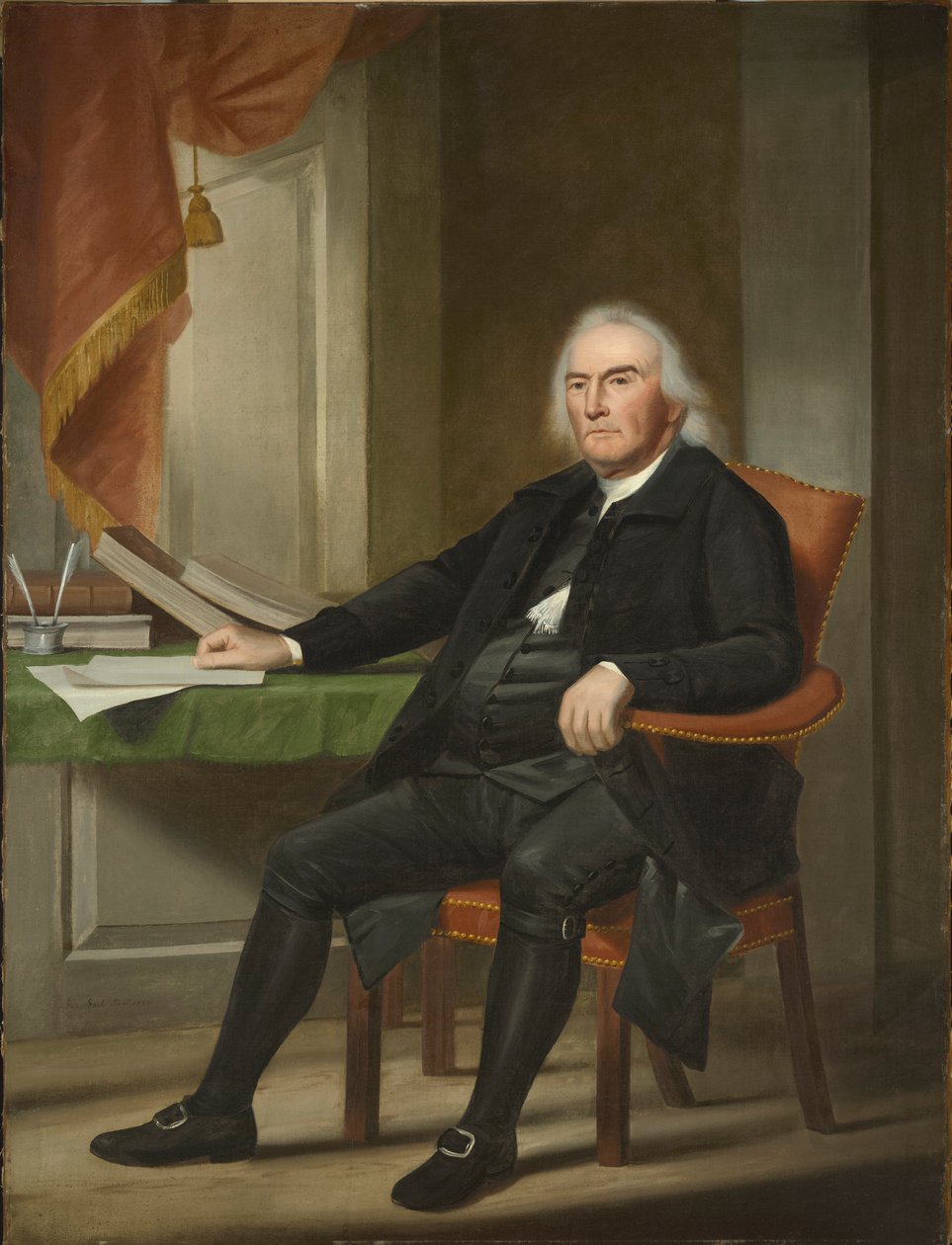 Abraham Davenport (1715/16-1789), B.A. 1732, M.A. 1735 od Ralph Earl