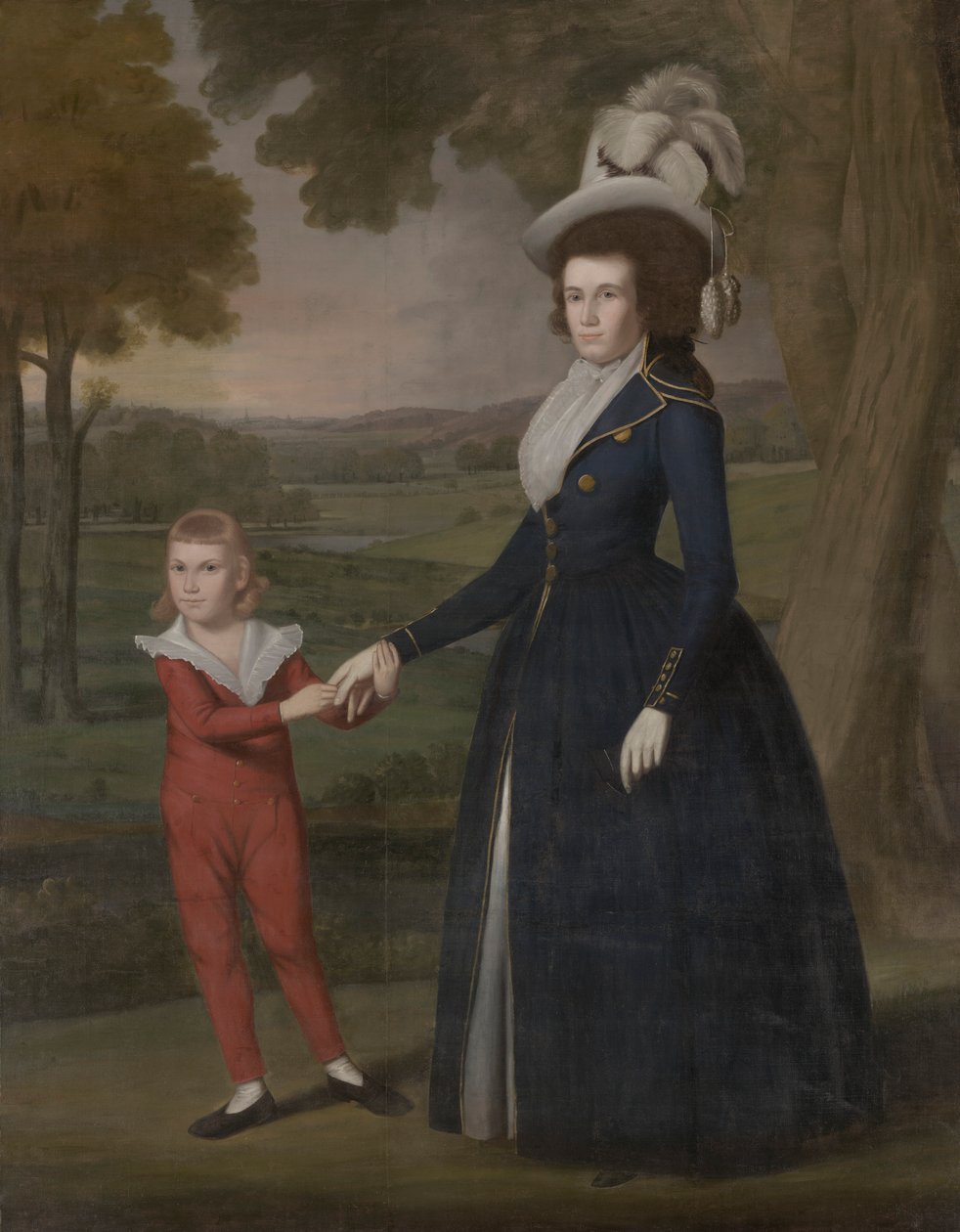 Laura Wolcott Moseley a Charles Moseley (1761 od Ralph Earl