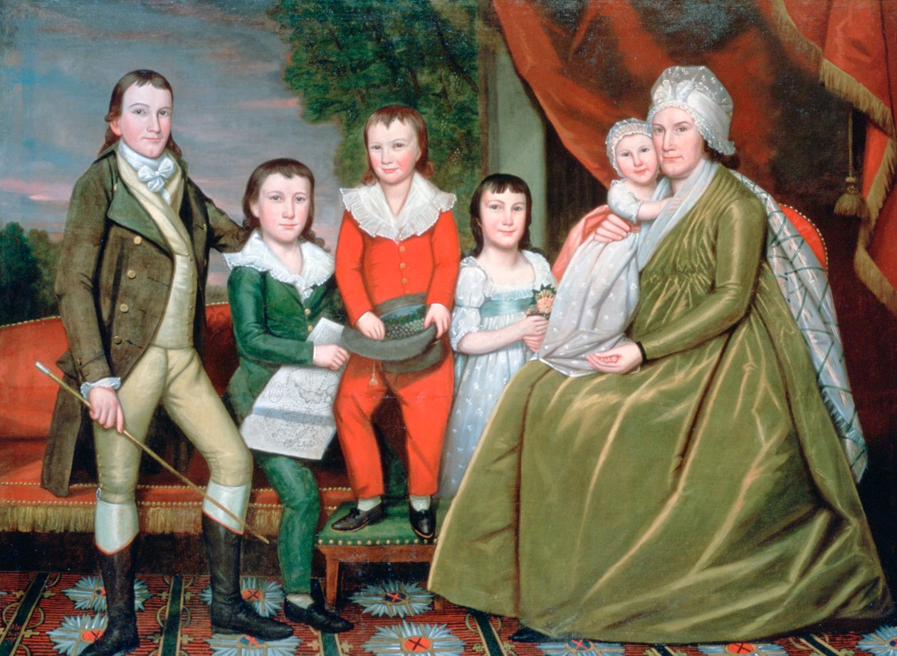 Paní Noah Smith a její děti, 1798 od Ralph Earl