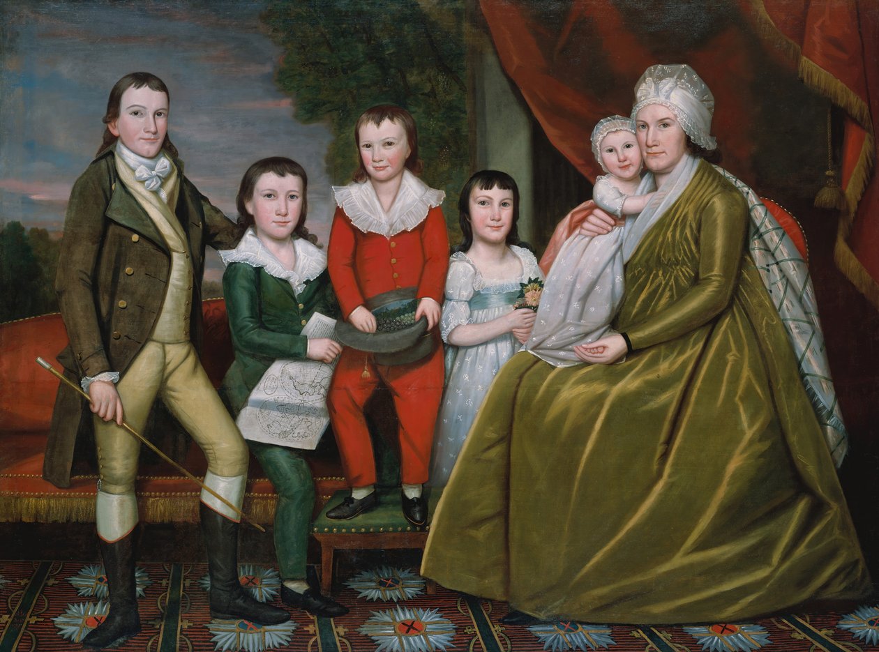 Paní Noah Smith a její děti, 1798. od Ralph Earl